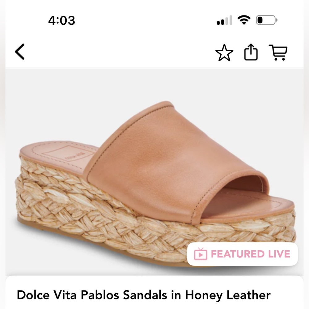 Dolce Vita Tan Sandals with Braided Platform